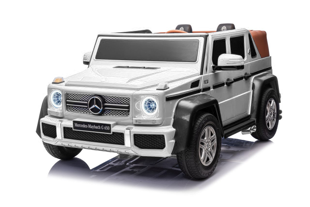 Licencirani auto na akumulator Mercedes Benz MAYBACH G650 STRONG - dvosjed - bijeli