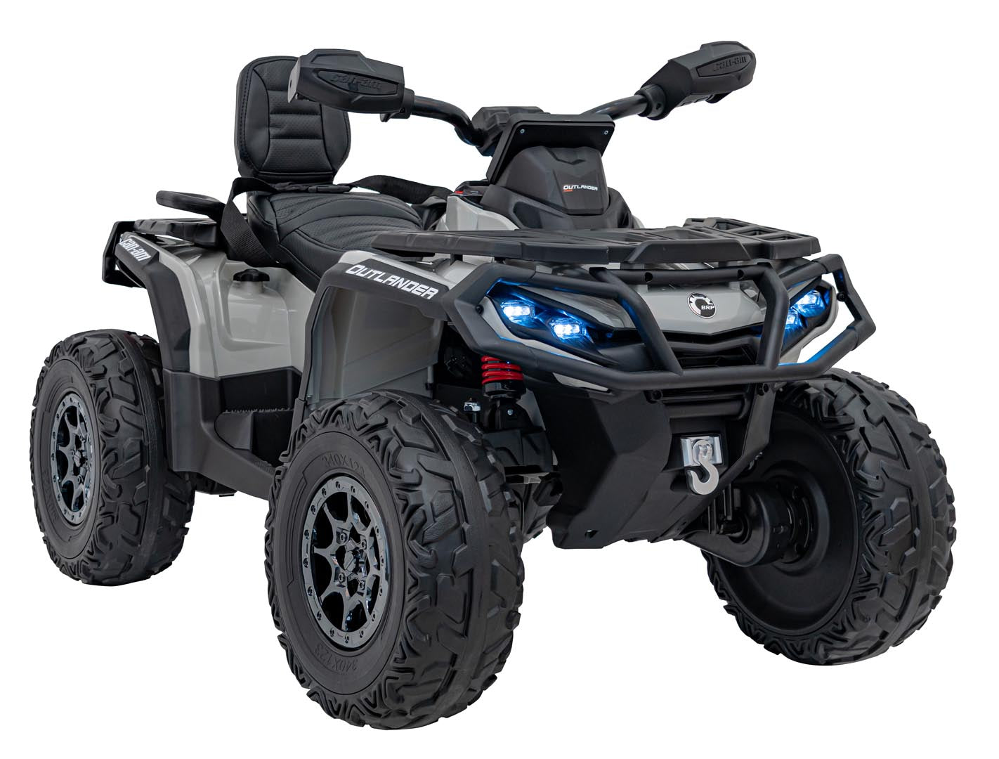 Quad na akumulator Can-Am Outlander ATV 4x4 200W - sivi