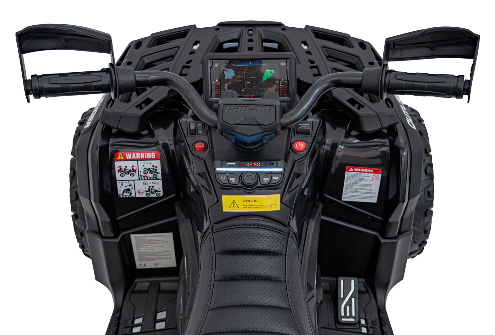 Quad na akumulator Can-Am Outlander ATV 4x4 - crni