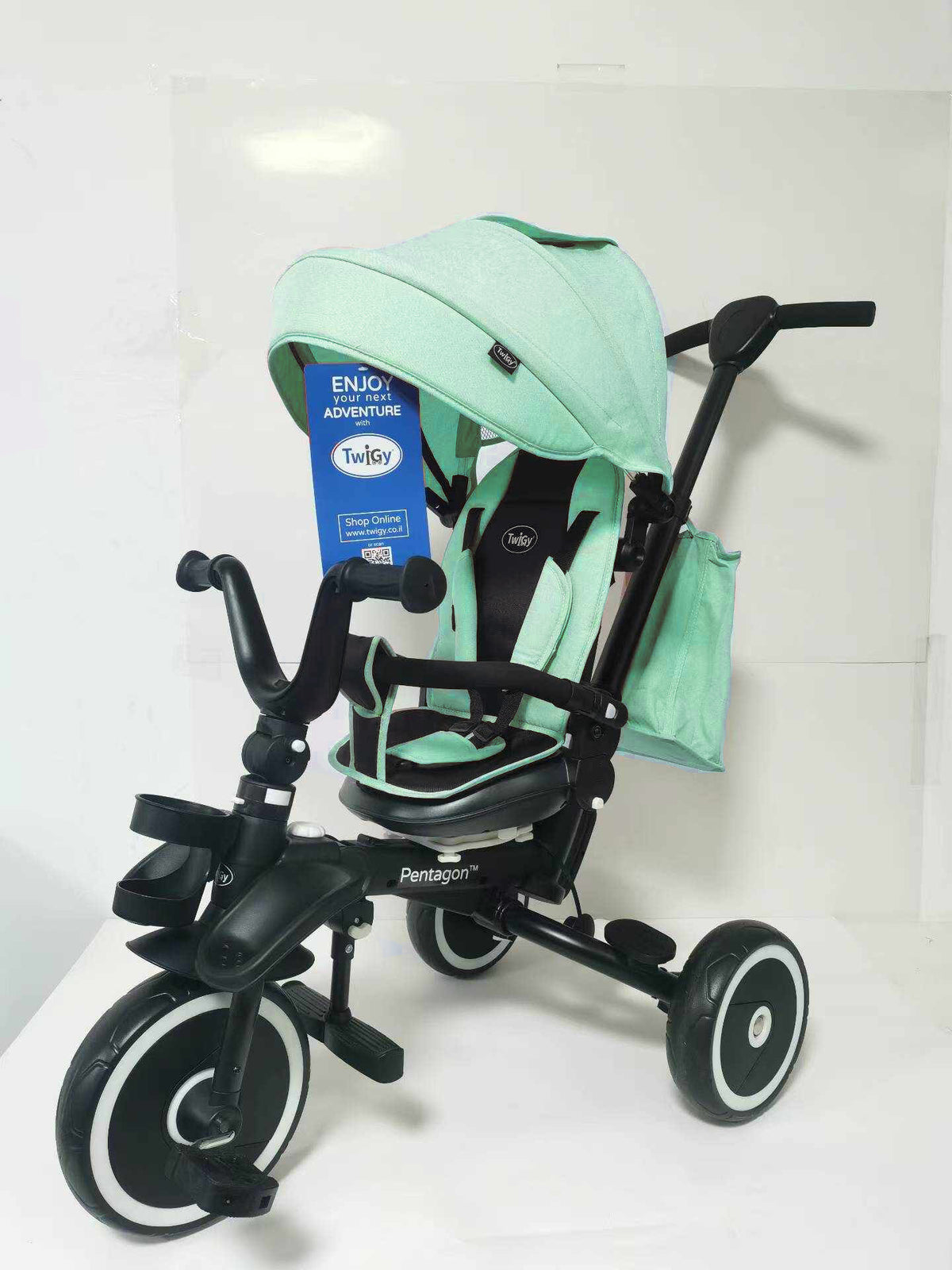 Dječji tricikl RIDER SPORTRIKE - tirkizno zeleni