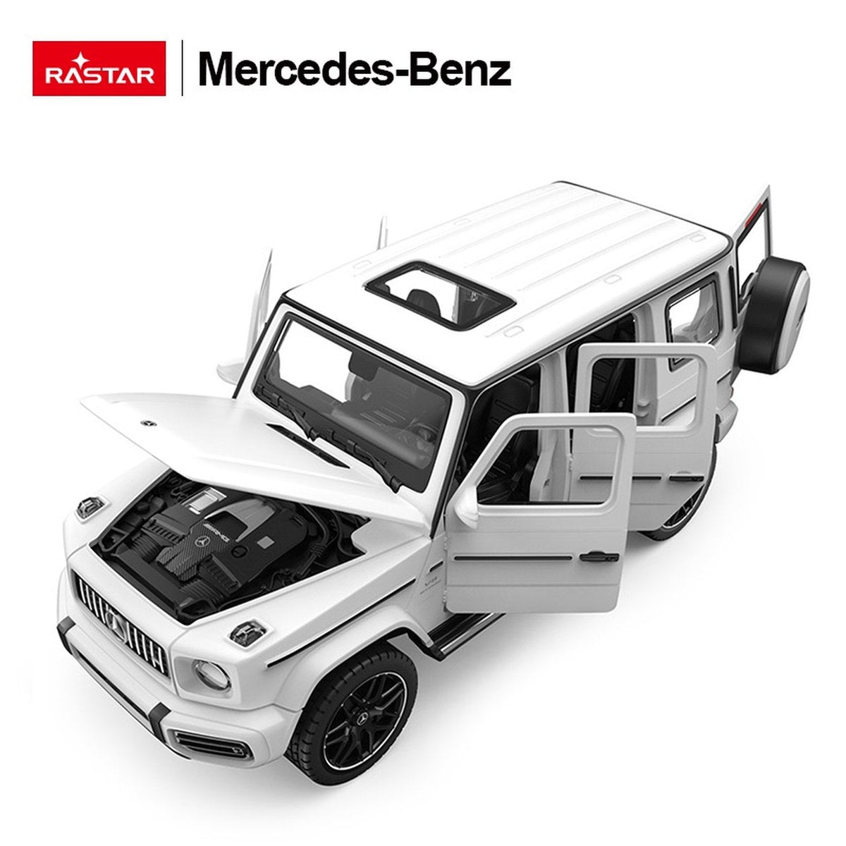 Licencirani metalni auto na daljinsko upravljanje 1:32 Mercedes AMG G63 RASTAR - Bijeli