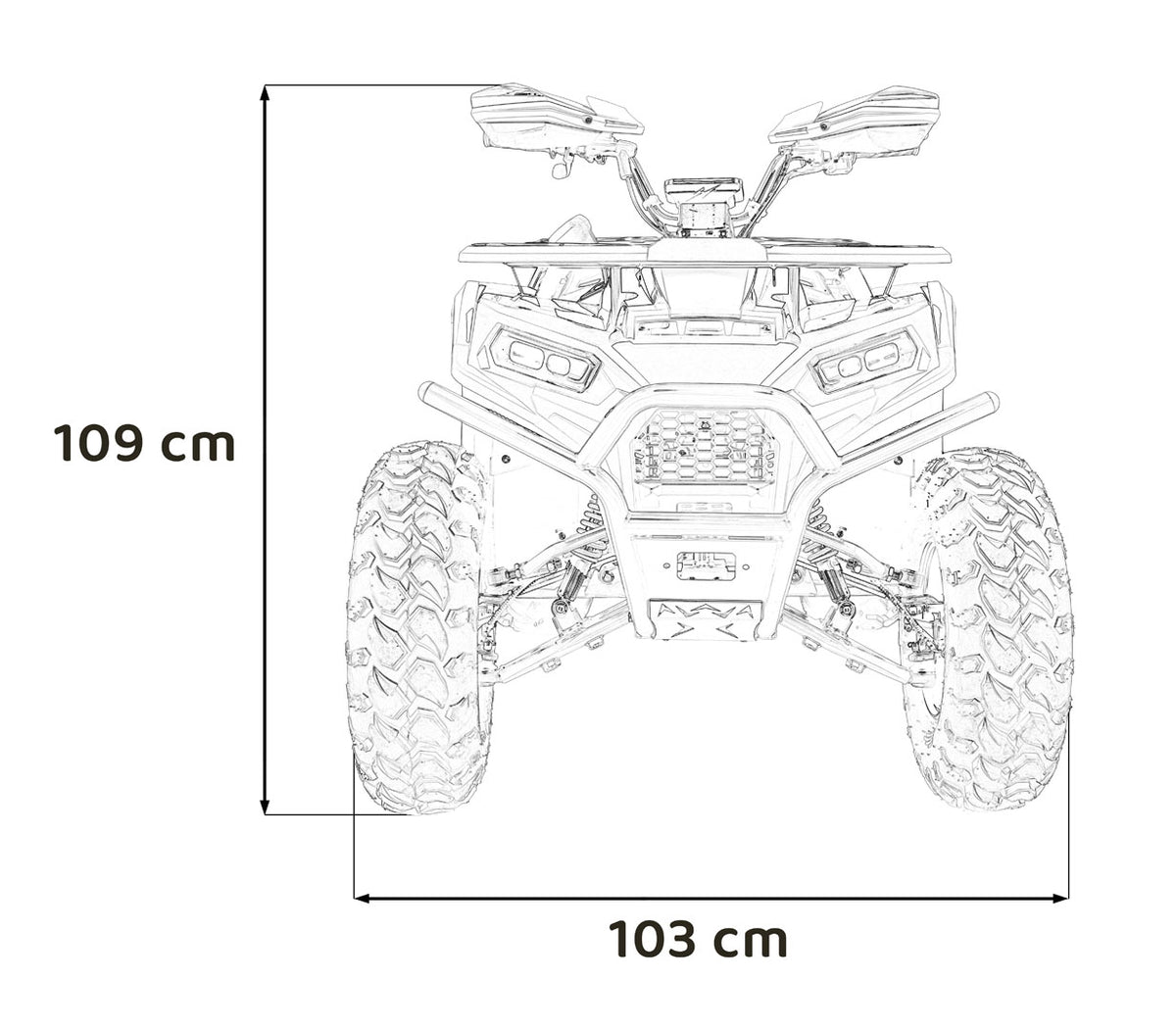 Quad na benzin 200CC PRO RIDER - narančasti