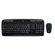 Logitech Wireless Combo MK330 tipkovnica Miš priložen USB QWERTY US Međunarodna Crno