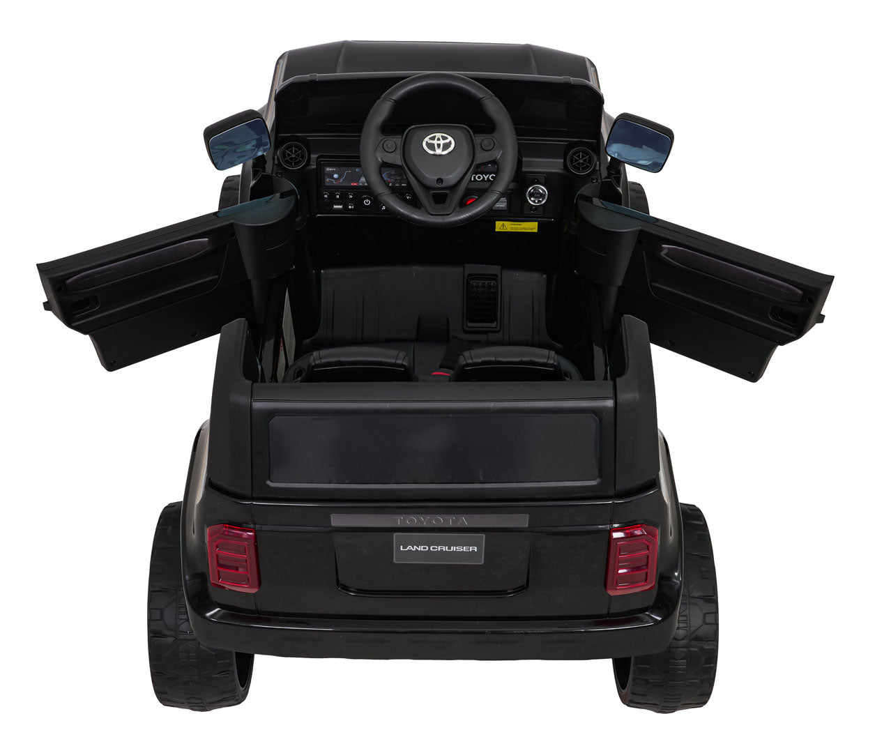 Licencirani auto na akumulator Toyota Land Cruiser PRADO 4x4 - crni