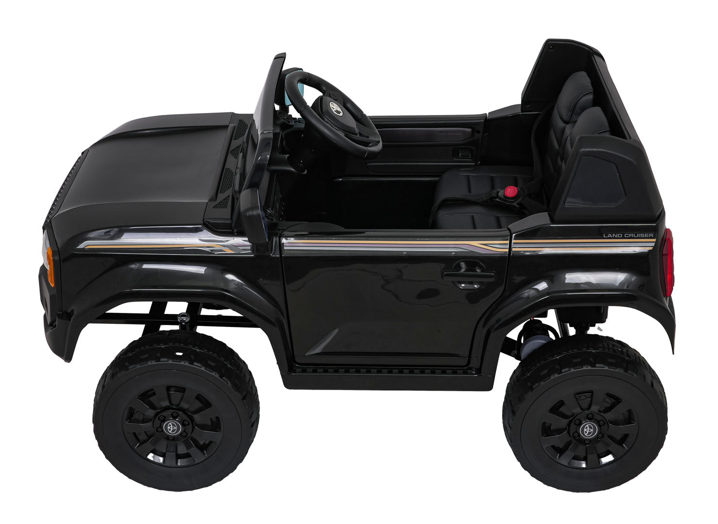 Licencirani auto na akumulator Toyota Land Cruiser PRADO 4x4 - crni