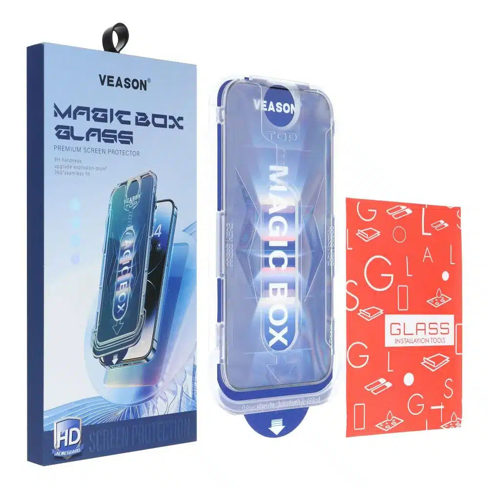 Kaljeno staklo 6D Pro Veason Easy-Install Glass – za iPhone 13 crno