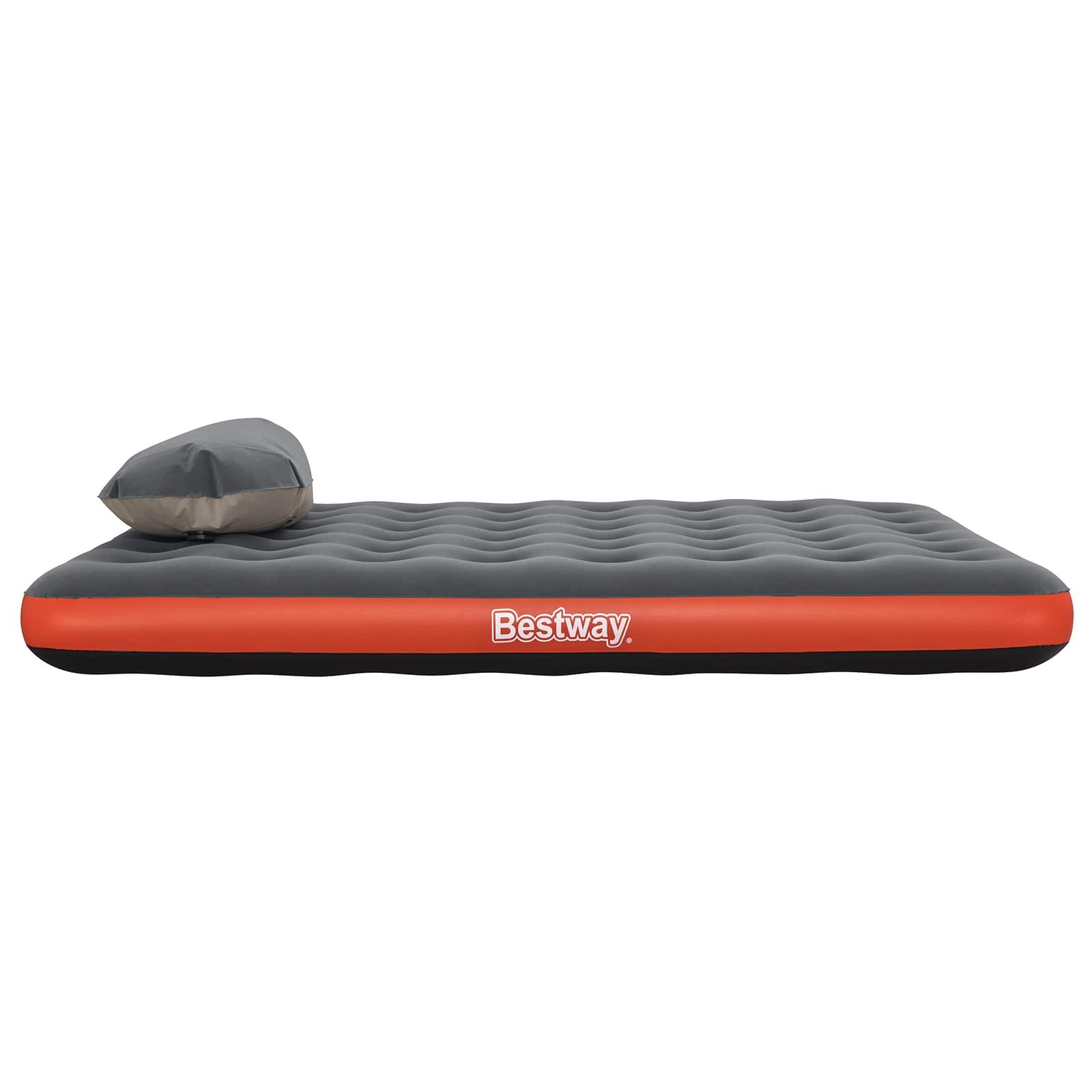 Bestway Zračni madrac 2-osobni 203 x 152 x 22 cm Siva i Crvena