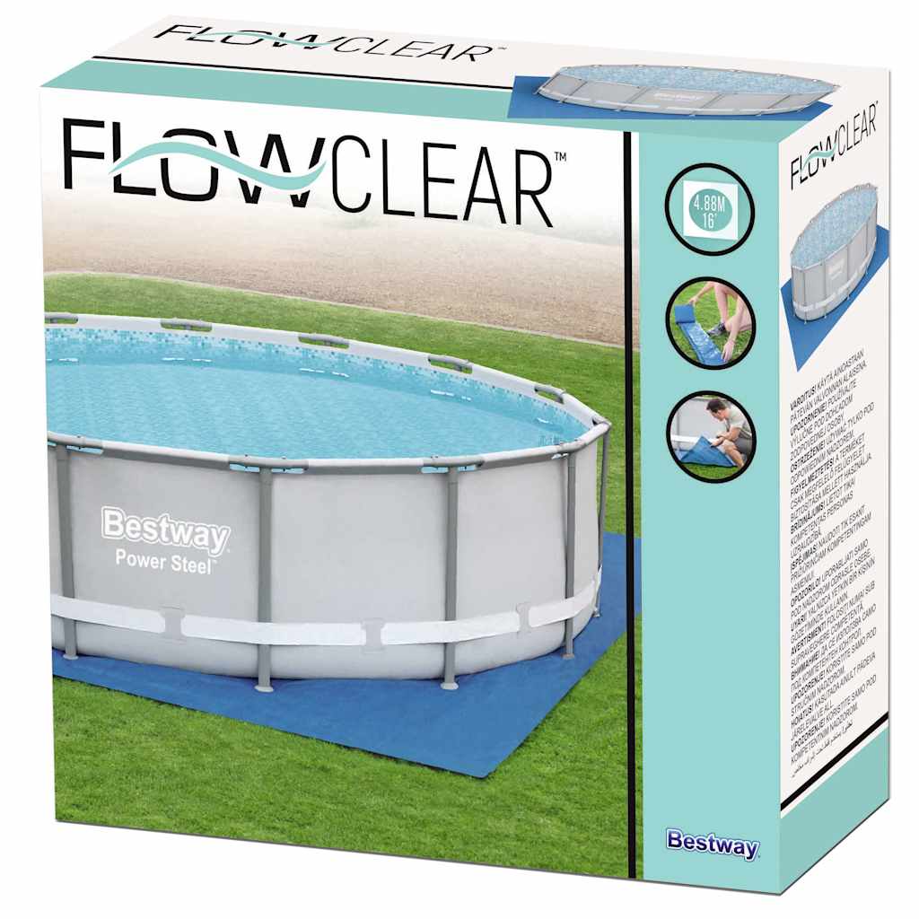 Bestway podna prostirka za bazen Flowclear 488 x 488 cm