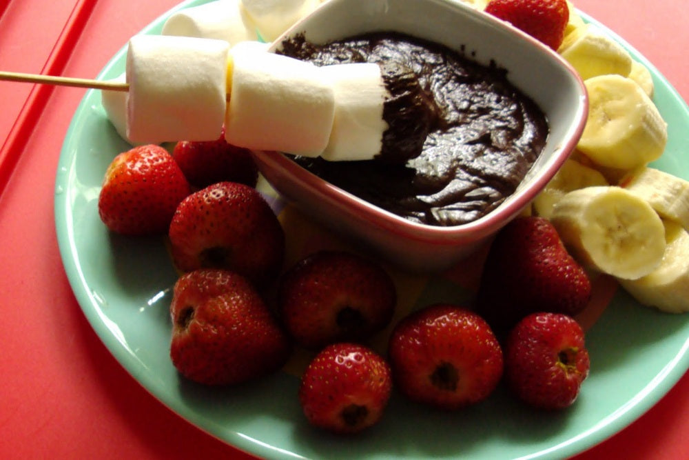 Rozi fondue set "Chocolatiere" za topljenje čokolade