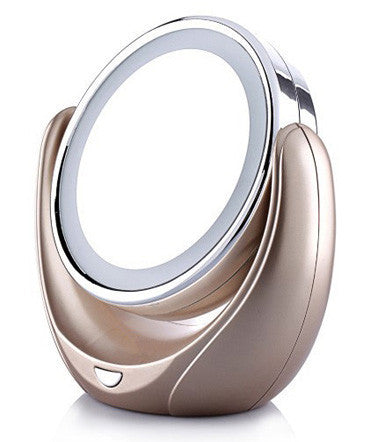 MakeUp dvostrano ogledalo sa LED svetlima, 5x uvećan odraz