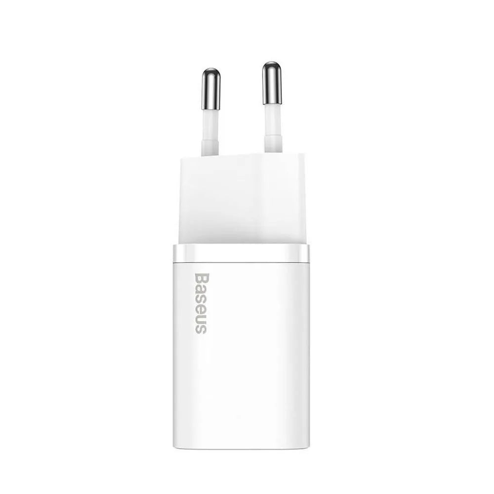BASEUS zidni punjač tipa C Quick Charger 1C PD 25W bijeli CCSP020102/CCCJG25CE