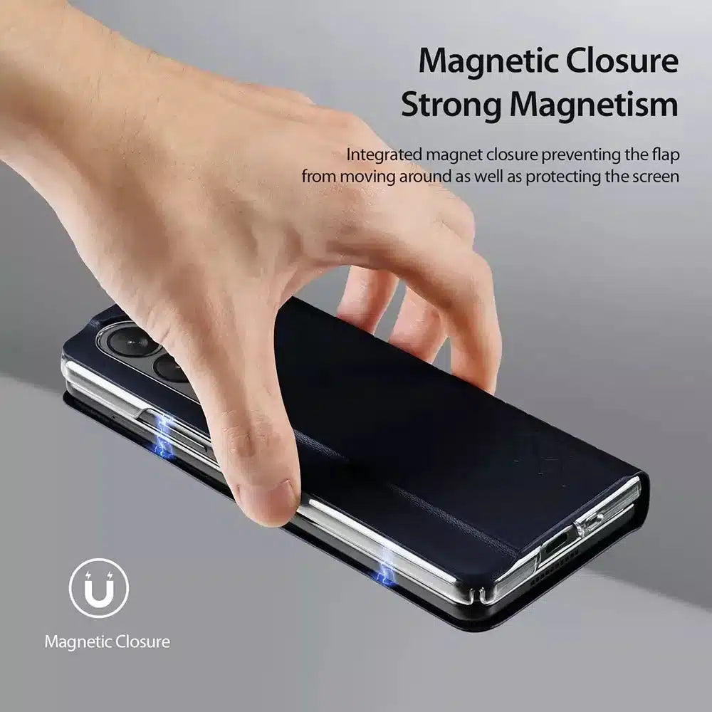 DUX DUCIS Bril – kožna maska za Samsung Galaxy Z Fold5 5G plava