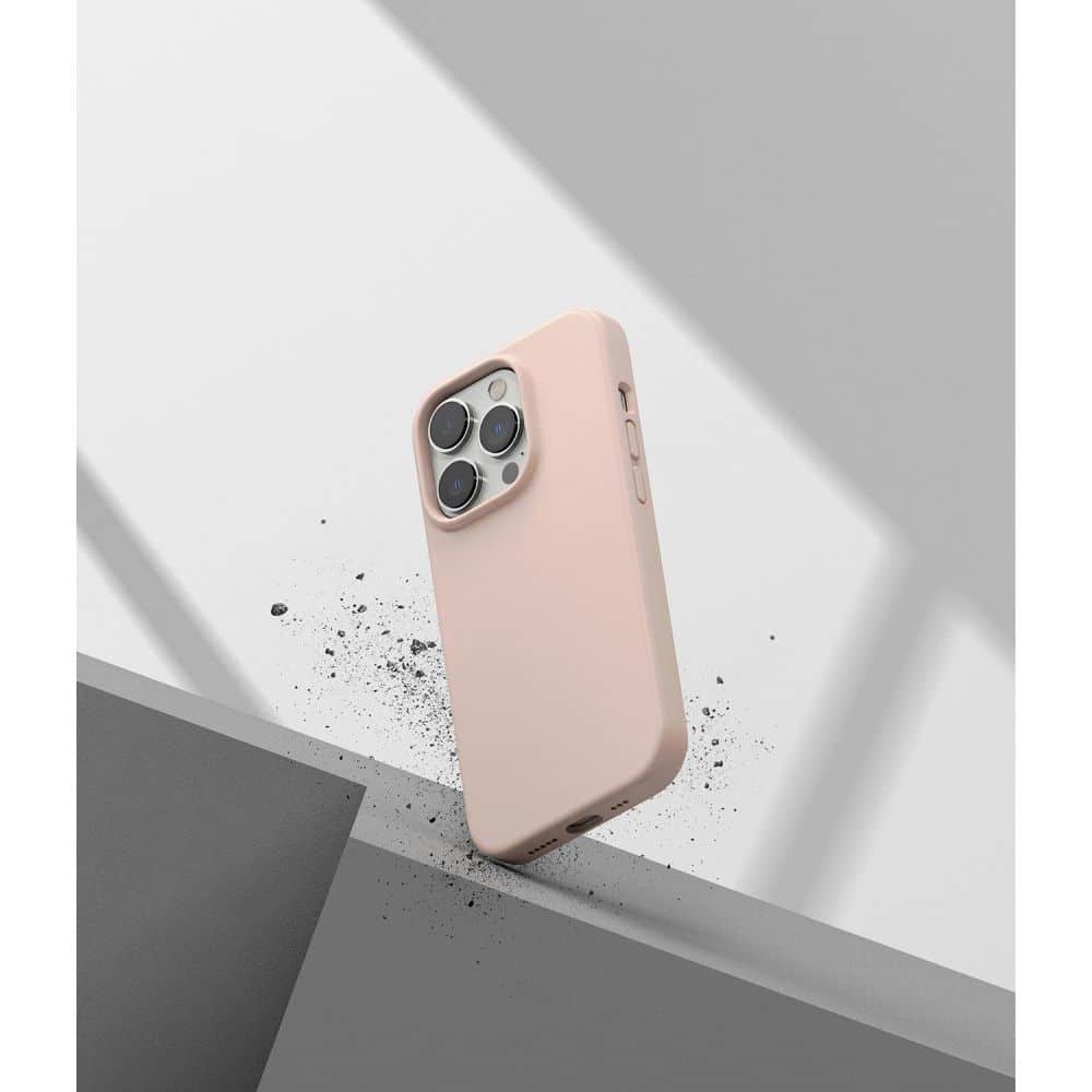 RINGKE SILICONE MASKA ZA IPHONE 14 PRO PINK SAND