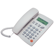 MeanIT Telefon stolni, LCD zaslon, ID broja, handsfree, bijeli - ST-300 White
