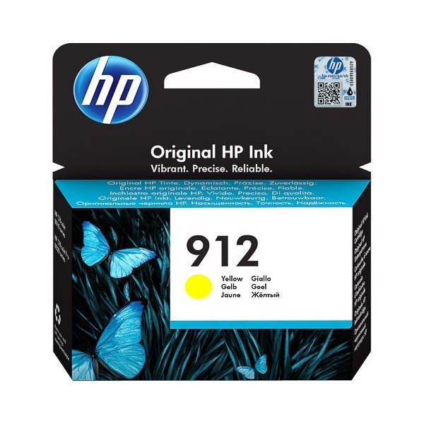 HP 912 Yellow Original Ink Cartridge spremnik s tintom 1 kom Standardni prinos Žuto