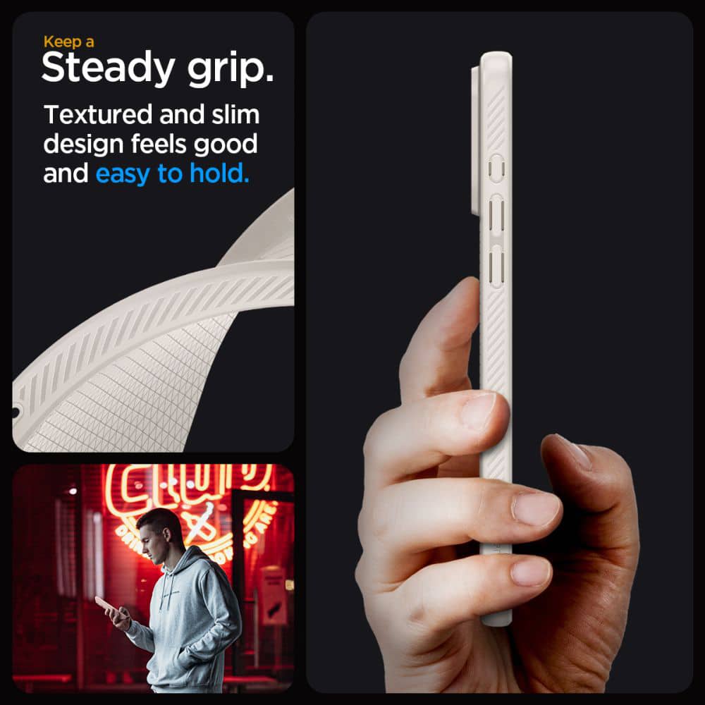 Spigen LIQUID AIR maska za iPhone 15 Pro Max ACS07212 - Natural Titanium