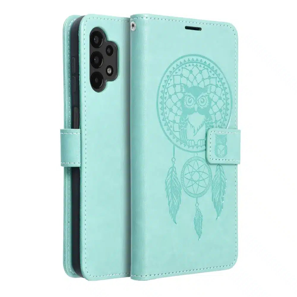MEZZO Book case preklopna torbica za SAMSUNG GALAXY A13 4G dreamcatcher zelena