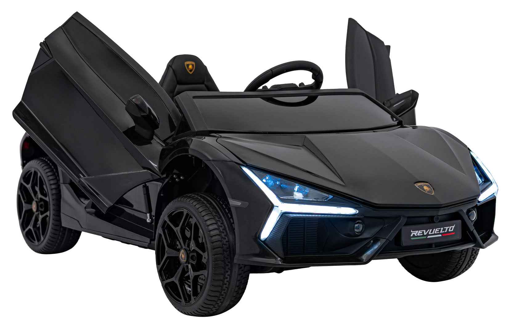 Licencirani auto na akumulator Lamborghini Revuelto XL 4x4 - dvosjed - crni