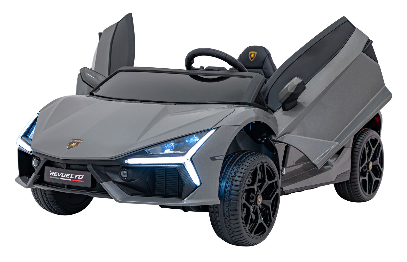 Licencirani auto na akumulator Lamborghini Revuelto XL 4x4 - dvosjed - sivi