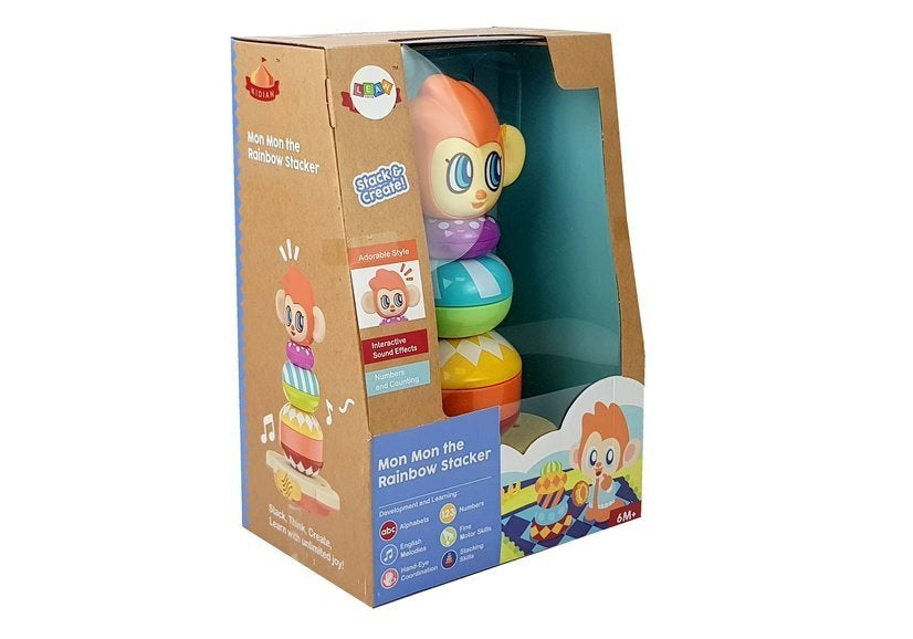 Educational Monkey Pyramid with Sounds, Learning Numbers