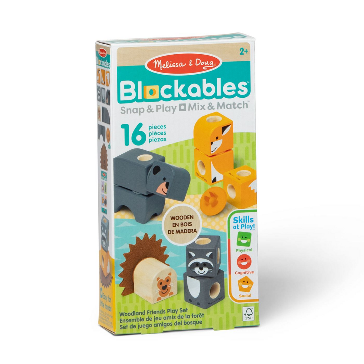 Melissa & Doug MDT BBN Blockables Woodland Crtrs GML