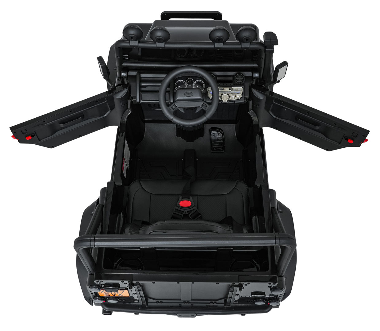Licencirani auto na akumulator Land Rover Defender 110 SVX Concept - crni