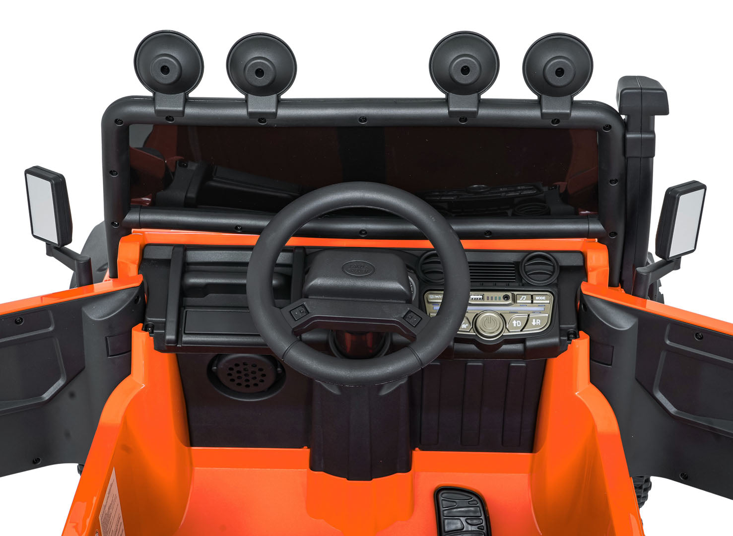 Licencirani auto na akumulator Land Rover Defender 110 SVX Concept - narančasti