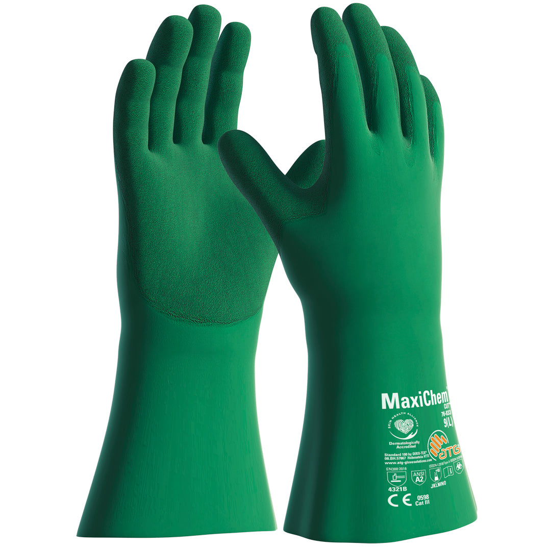 ATG MaxiChem Cut duga zelena rukavica 35 cm
