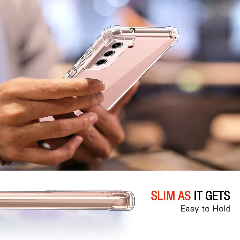 Techsuit Shockproof Clear Silicone prozirna maskica otporna na udarce za Samsung Galaxy S21 FE 5G