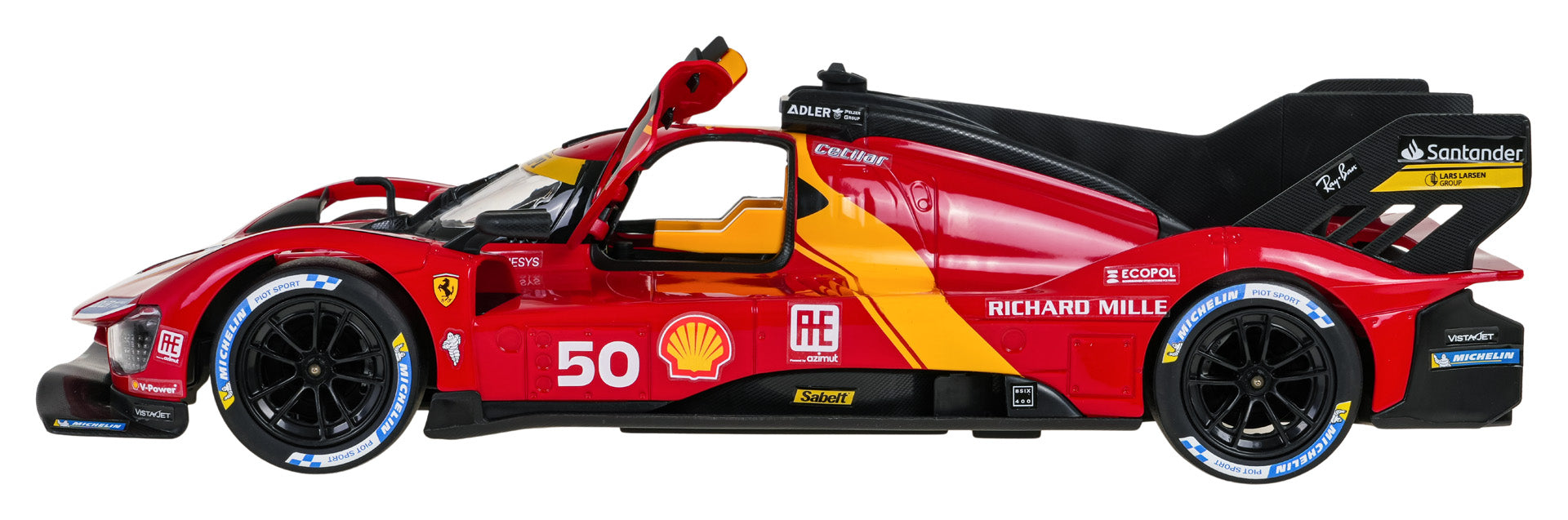 Licencirani auto na daljinsko upravljanje 1:14 Ferrari 499P RASTAR - crvena