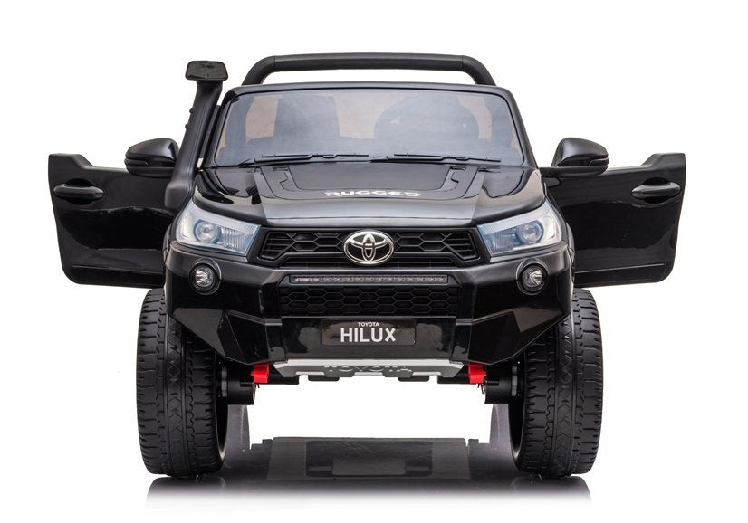 Licencirani auto na akumulator Toyota Hilux 4x4 - dvosjed - crni/lakirani