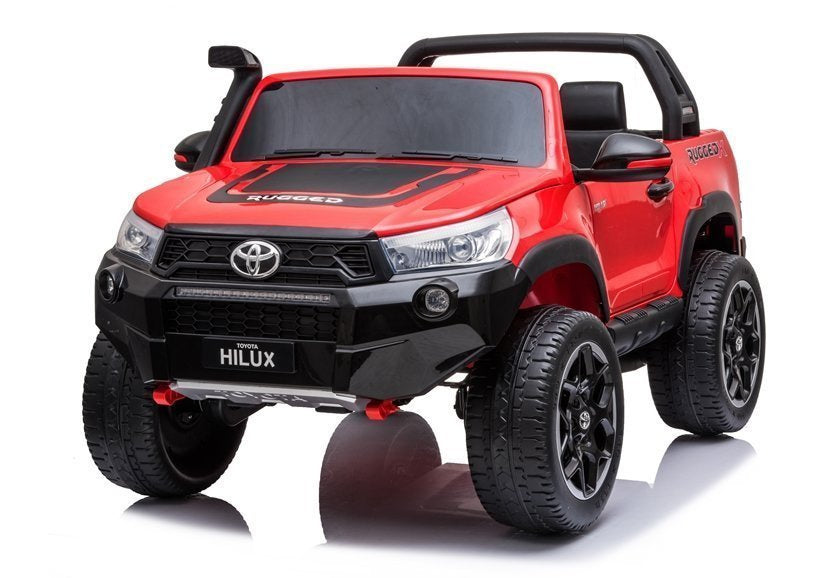 Licencirani auto na akumulator Toyota Hilux 4x4 - dvosjed - crveni/lakirani