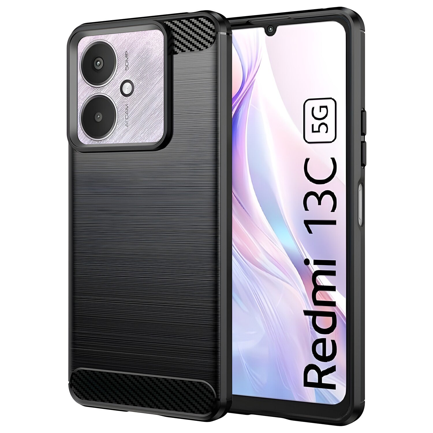 Futrola Carbon Shield TPU za Xiaomi Redmi 13C 5G/Poco M6/Poco C65 - Crna KP30011