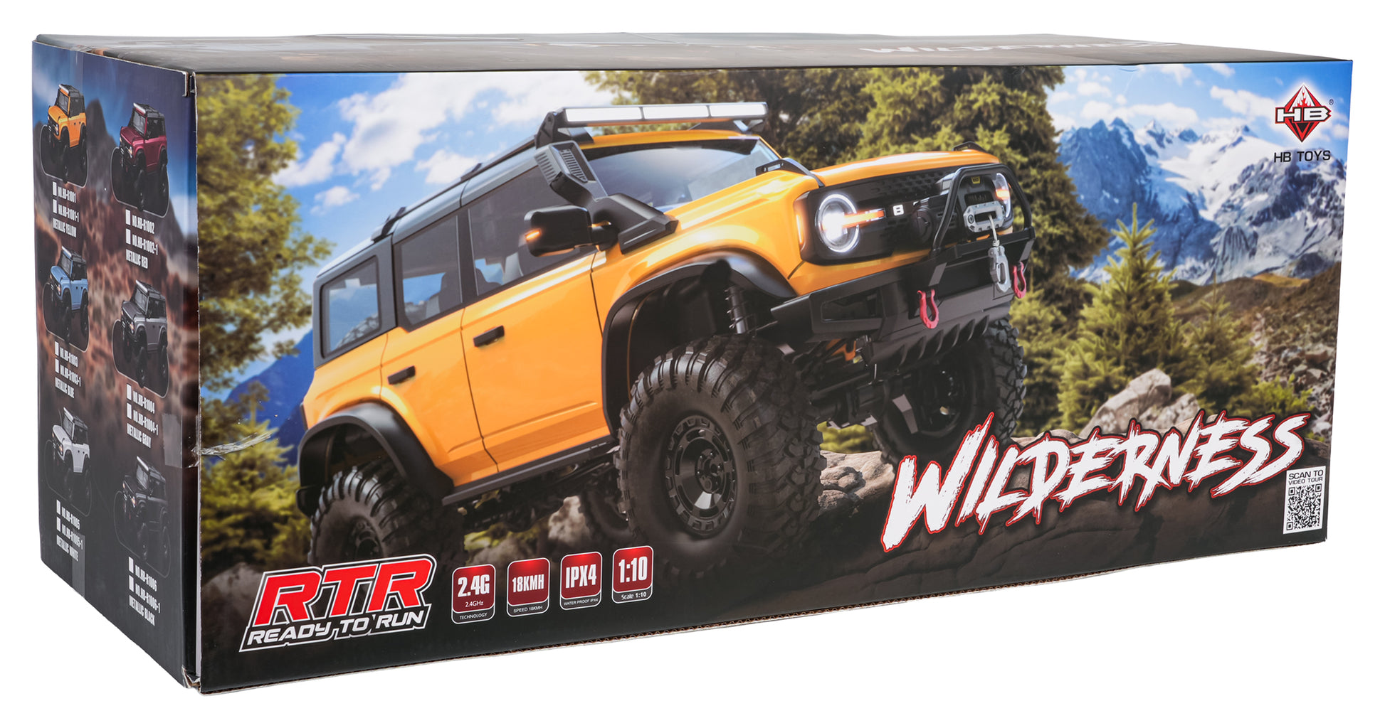 Auto na daljinsko upravljanje WILDERNESS 1:10 - crni