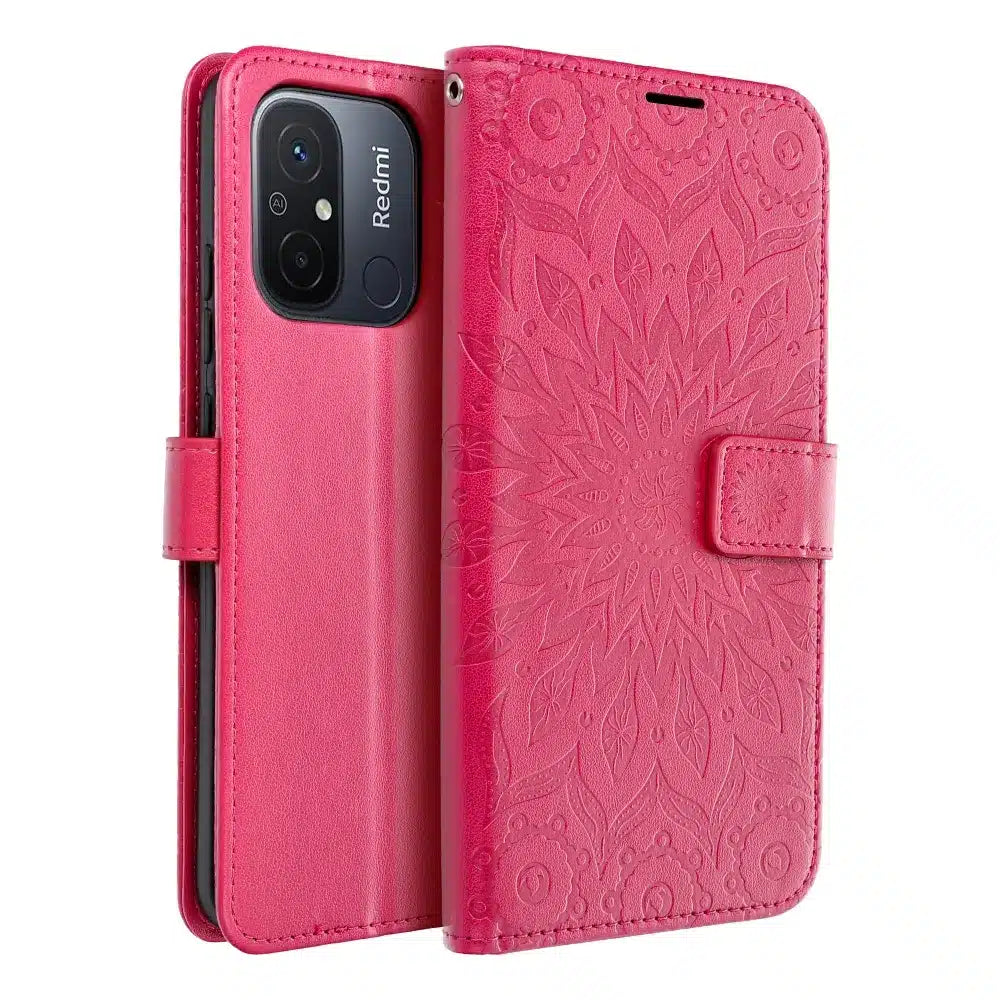 MEZZO Book case preklopna torbica za XIAOMI Redmi 12 C mandala magenta
