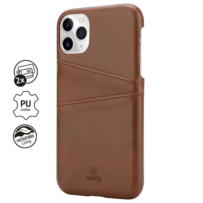 Crong Neat kožna maska sa otvorima za kartice za iPhone 11 Pro