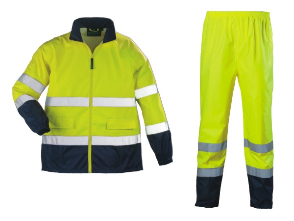 Signalizirajuće Hi-viz kišno odijelo HI-WAY žuto/plavo