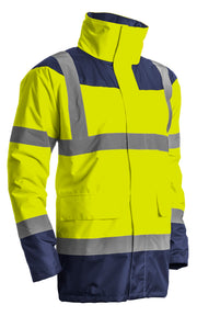 Signalizirajuća zaštitna Hi-viz jakna KETA žuto-plava