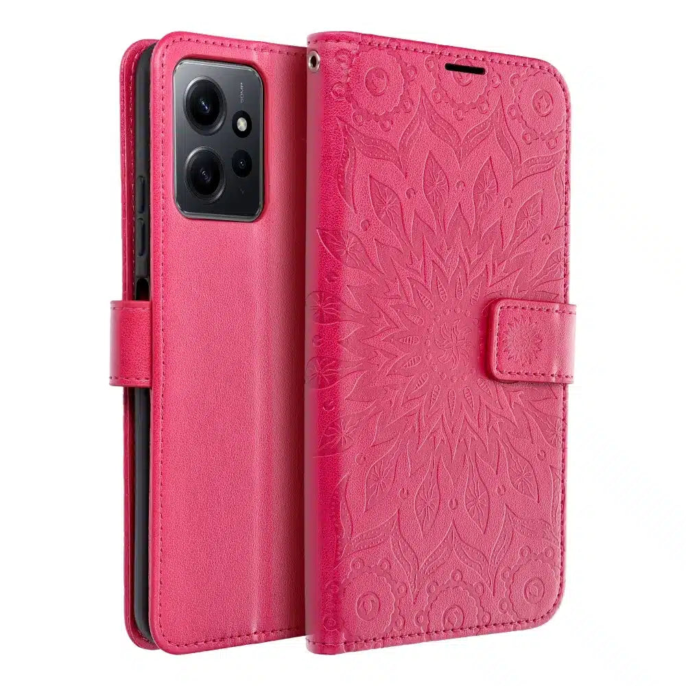 MEZZO Book case preklopna torbica za XIAOMI Redmi NOTE 12 4G mandala magenta