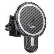 HOCO auto držač za ventilacijsku rešetku s induktivnim punjenjem podržava punjenje s MagSafe 15W CA85 crna