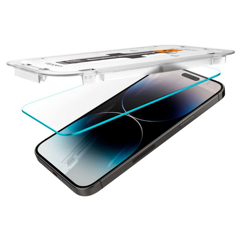 SPIGEN GLAS.TR EZ FIT KALJENO STAKLO 2-KOM ZA IPHONE 14 PRO MAX CLEAR