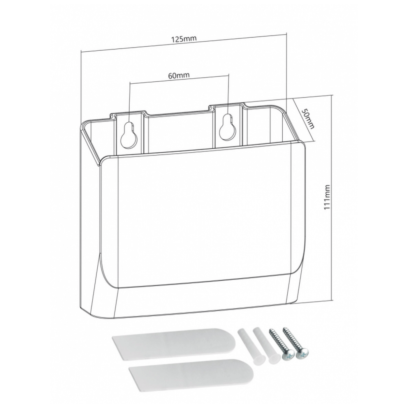 Superior Nosač za daljinski upravjač, zidni, pakiranje 2 kom. - Wall-Mounted Remote Control Holder