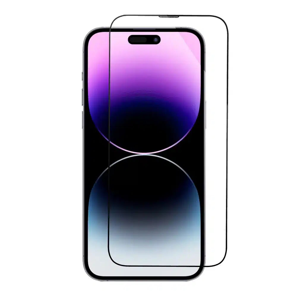 5D Full Glue Tempered Glass za iPhone 15 Pro crno + aplikator