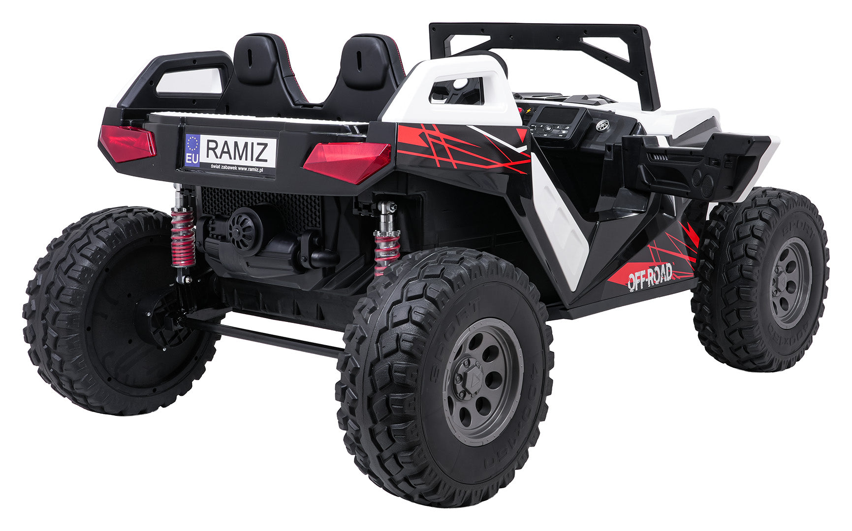 Buggy na akumulator RTR Monster Speed ​​4x4 - dvosjed - bijeli