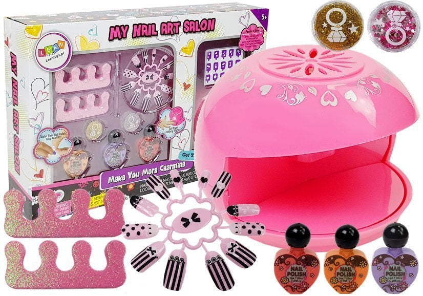 Set For Making Nail Varnish Dryer Glitter