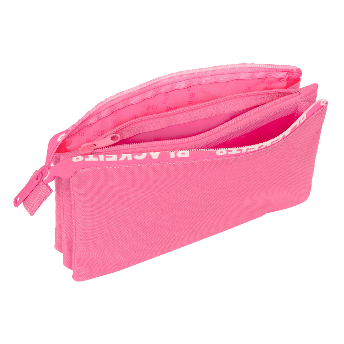 Trostruka pernica BlackFit8 Glow up Roza (22 x 12 x 3 cm)