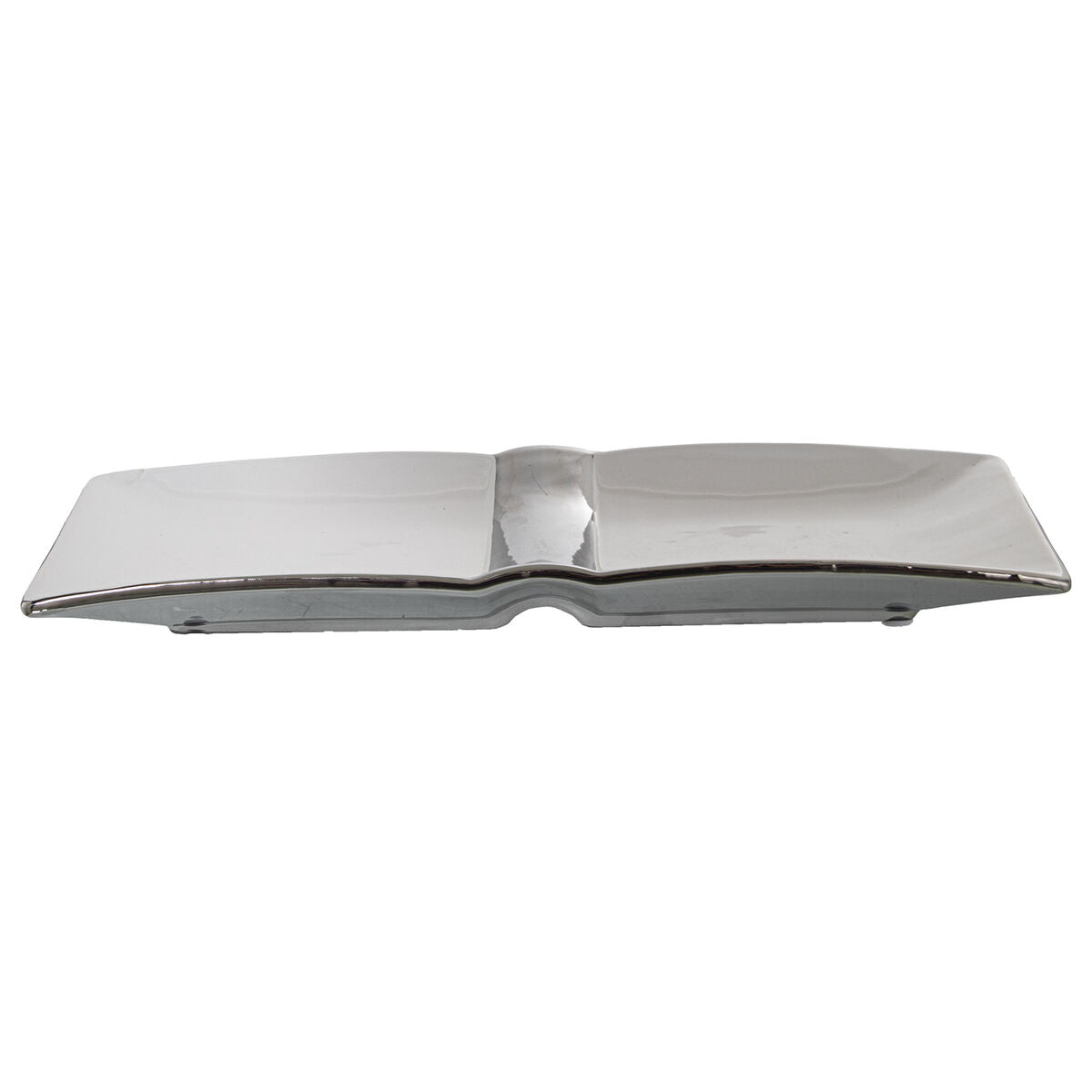 Stolni ukras Alexandra House Living Bijela Srebrna Keramika 31 x 14 x 3 cm