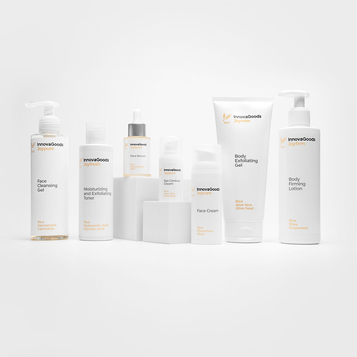 Paket električni čistač lica za mitesere i gel za čišćenje lica Rice Joypure 200 ml InnovaGoods