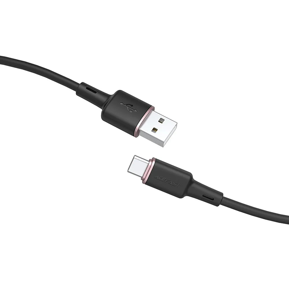 ACEFAST kabel USB A na Type C 3A C2-04 silikonski 120 cm crni