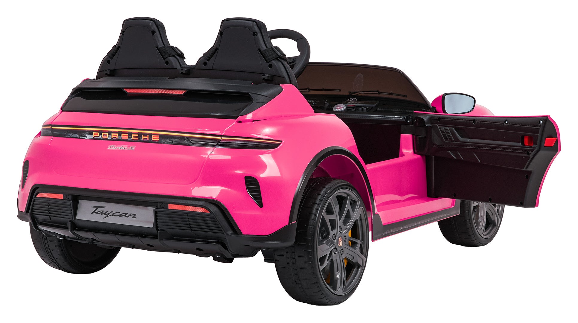 Licencirani auto na akumulator Porsche Taycan Turbo S - dvosjed - rozi